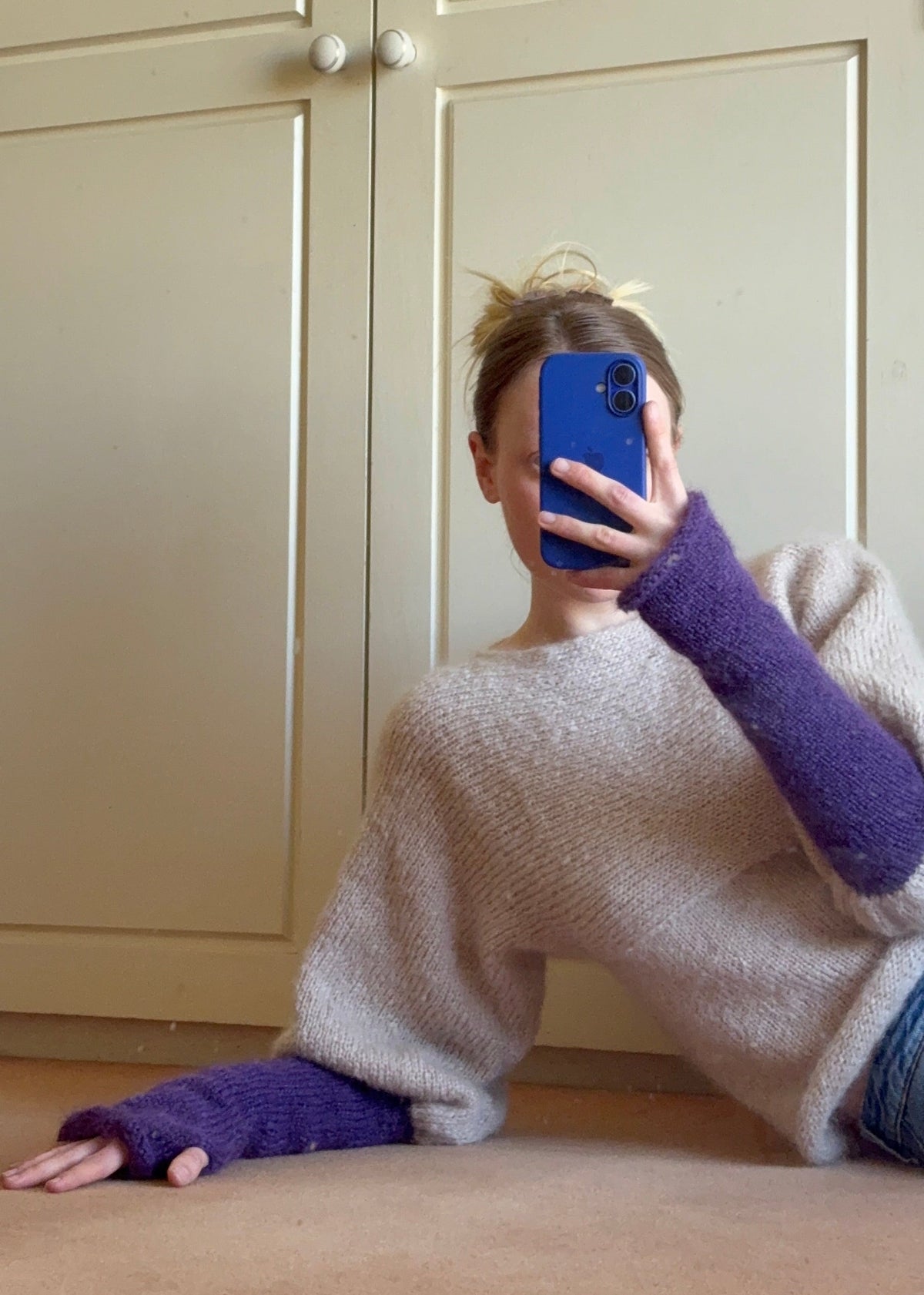 a balloon sleeve pullover (ready to ship)